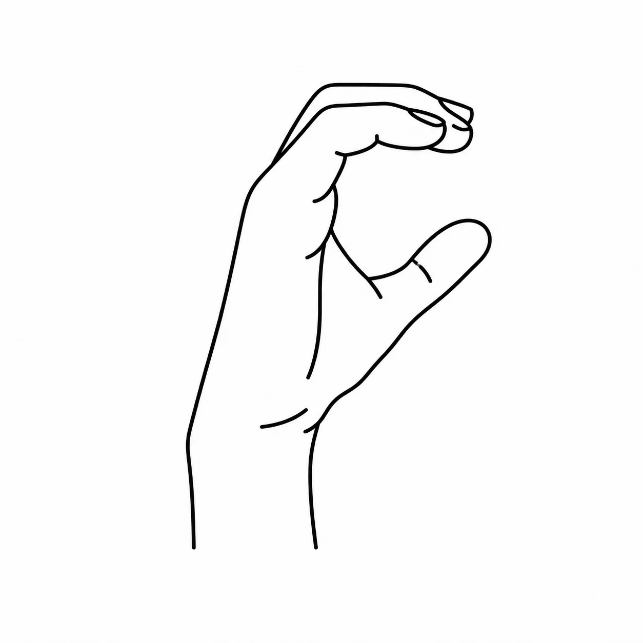 ASL letter C handshape