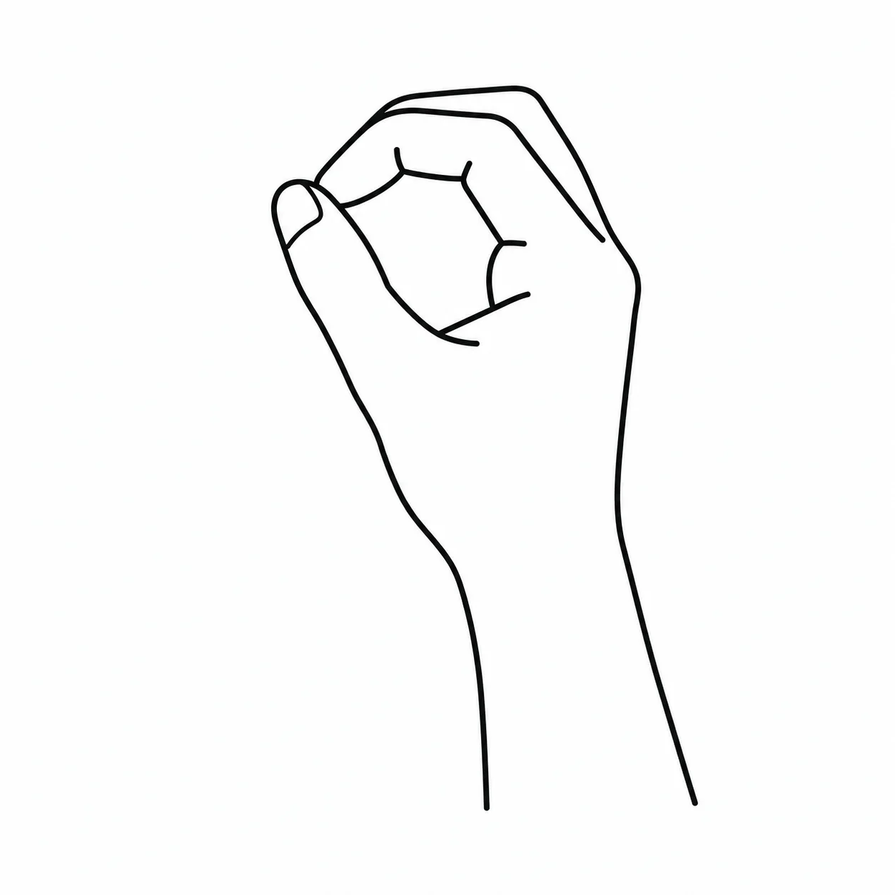 ASL letter O handshape